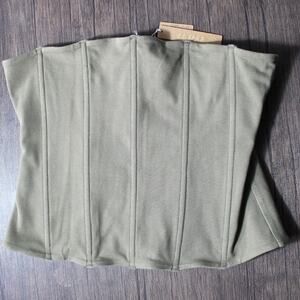 Skims Outdoor Corset Army Green Trendy Retro Y2K Neutral Minimalist XL